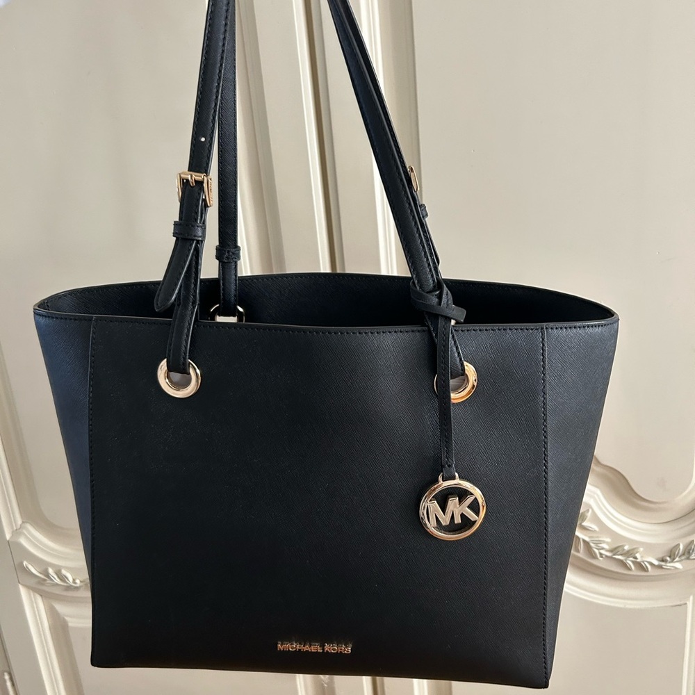 Michael Kors Black and Gold Tote